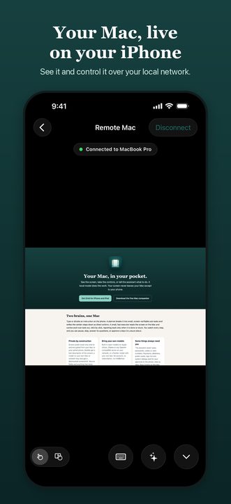 Your Mac, live on your iPhone